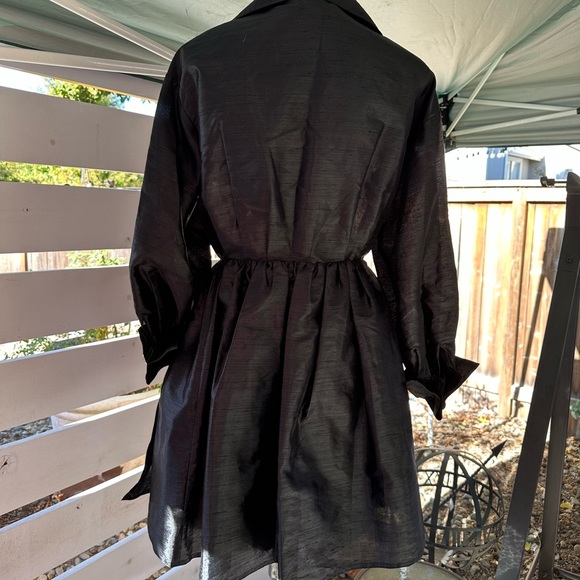 Fabulous Retro Faux Silk Shantung Dress - Picture 9 of 14